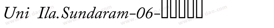 Uni Ila.Sundaram-06字体转换